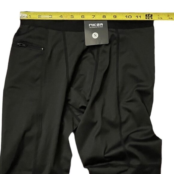 NIKSA Mens Compression Pants Workout Base Layer Large Black Cool Dry NWT - Picture 14 of 16